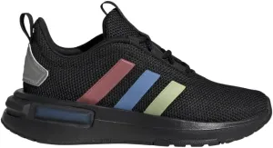 adidas Racer TR23 Elastic Lace Sneaker, Black/Silver Metallic/Black, 4.5 US Unisex Big Kid