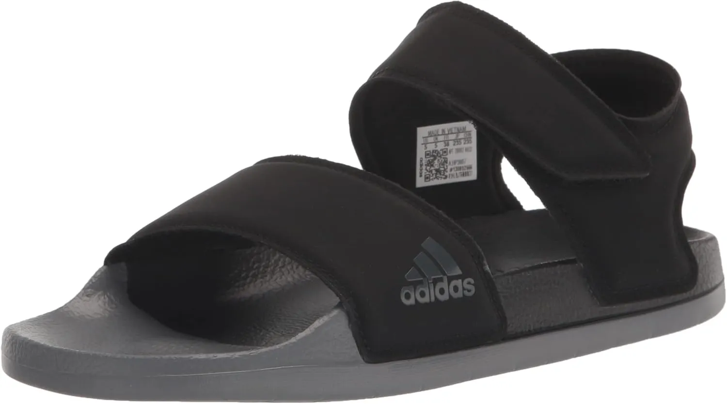adidas Unisex Adilette Sandals, Black/Grey/Black, 13 US Men