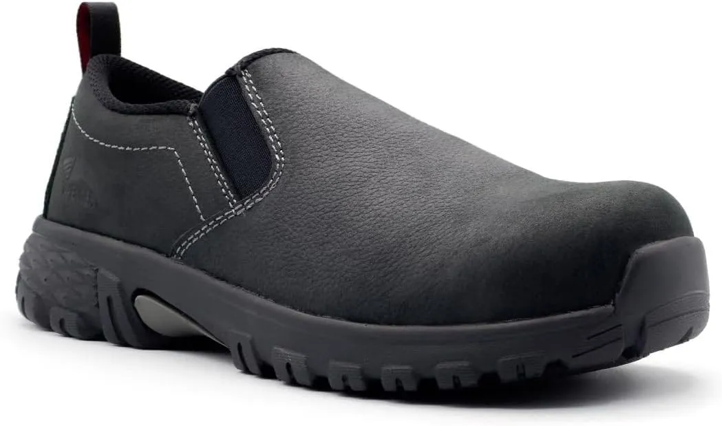 AVENGER Men's Flight Slip-On Composite Toe ESD Work Shoe Black - A7036 Black Black 11-W