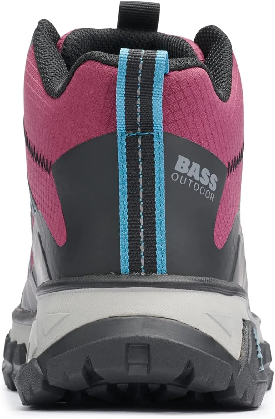BASS OUTDOOR Women's Peak Webbing Hiker M Ankle Boot
