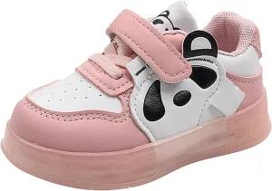 Boys Girls Sneakers Infant Kids Light Up Canvas Shoes for Toddler Easy Fasten Fashion Shoes with Hook and Loops
