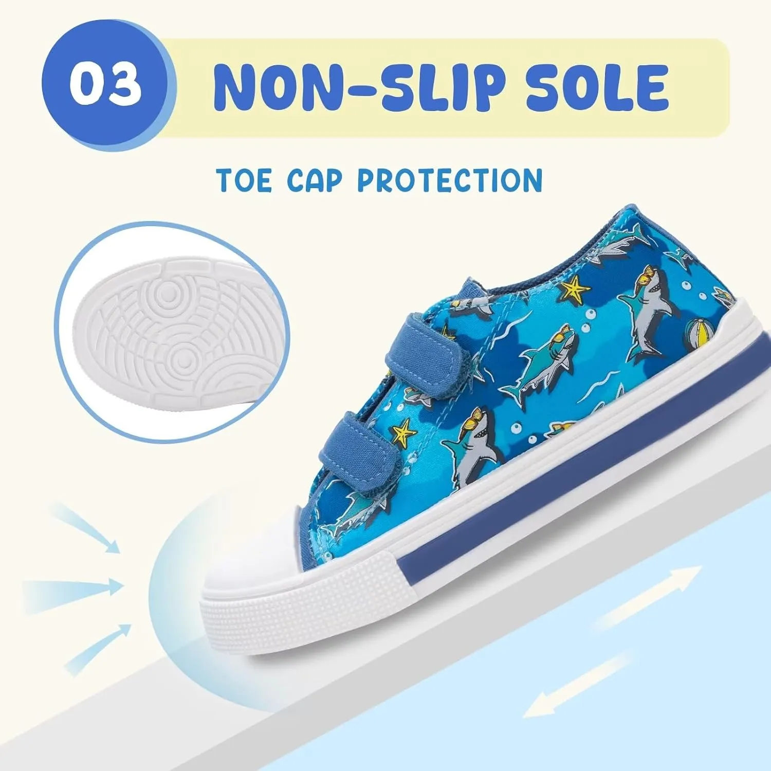 Boys Girls Sneakers Light Up Canvas Shoes for Toddler Kids Easy Fasten Fashion Shoes with Hook and Loops