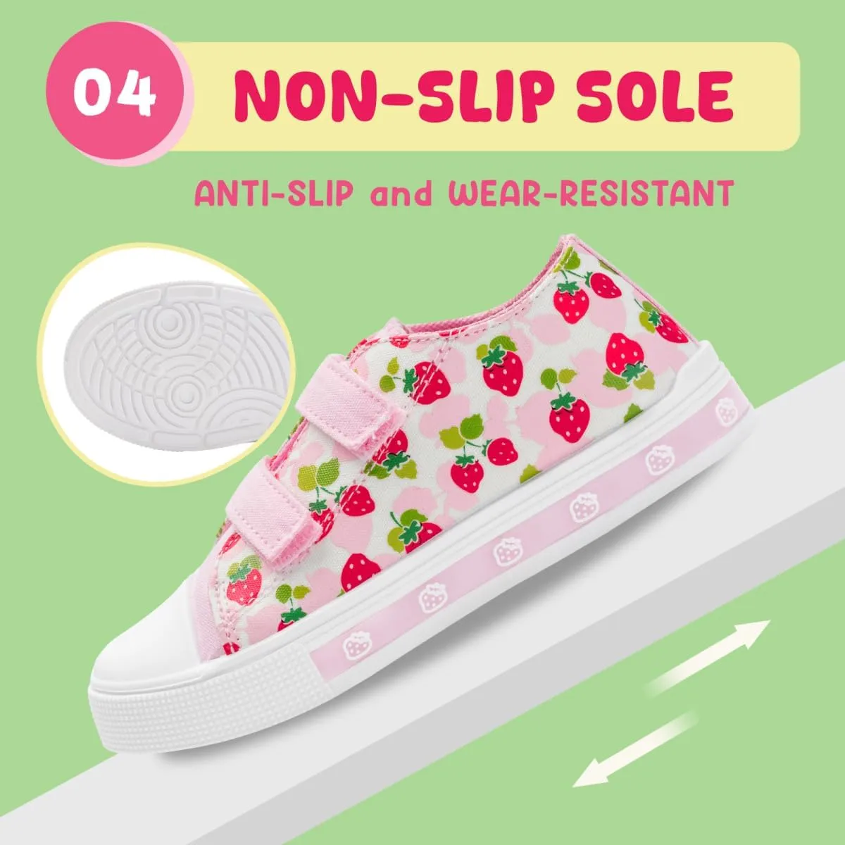 Boys Girls Sneakers Light Up Canvas Shoes for Toddler Kids Easy Fasten Fashion Shoes with Hook and Loops