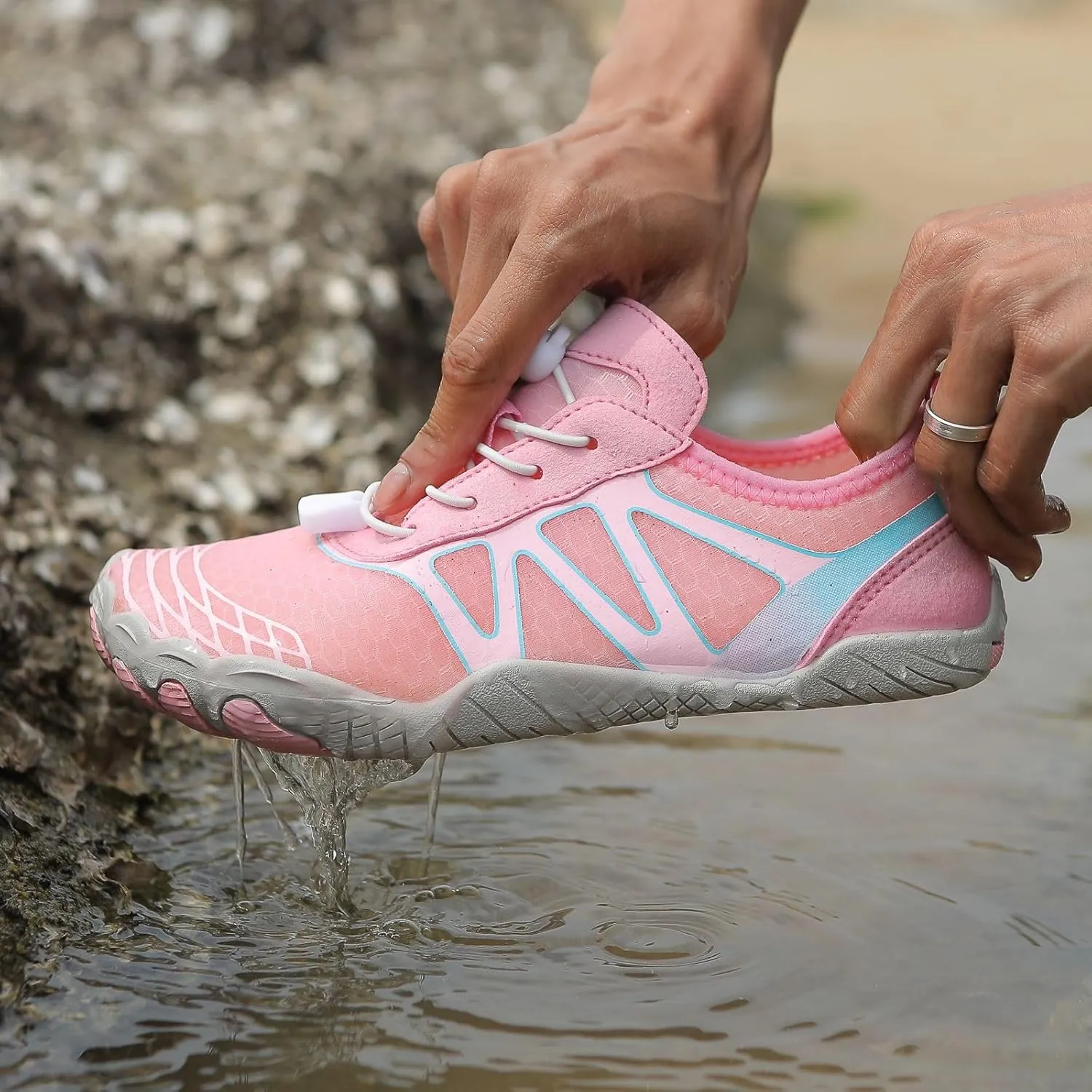 Canbebig Mens Barefoot Shoes Womens Water Shoes Non-Slip Healthy Breathable Sneakers Quick Dry Hiking Shoe Minimalist Athletic Shoe