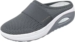 Cathalem Mules for Women 2024 Backless Walking Sneakers Summer Slip-On Mule Shoes Mesh Air Cushion Orthopedic Diabetic Shoes