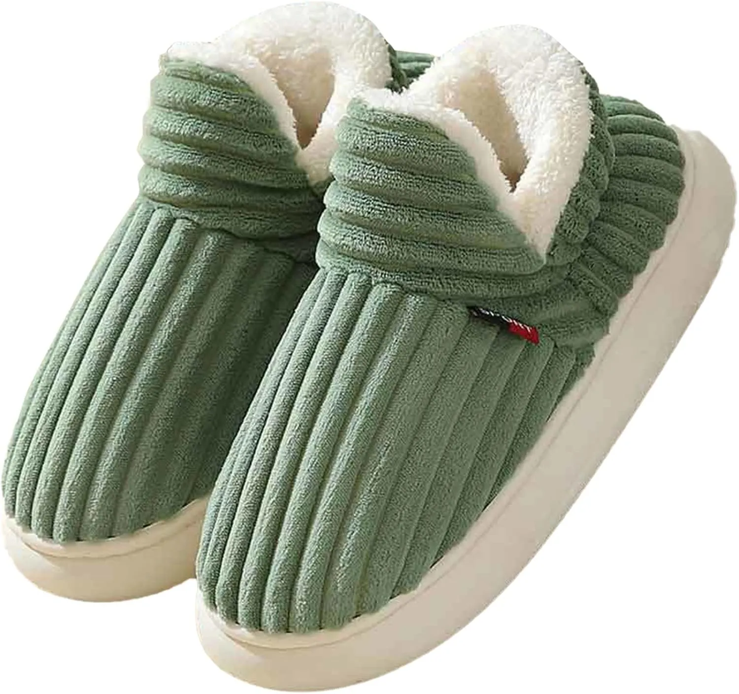 Christmas Slippers for Women Memory Foam Fuzzy Cute Furry Fleece Slippers Warm Plush Slip on Indoor Outdoor