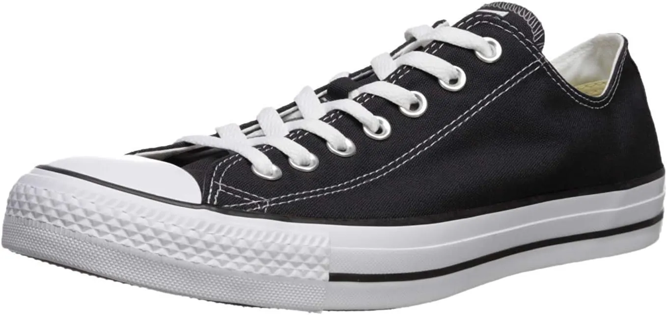 Converse Women's Sneaker, Black White Black, 7
