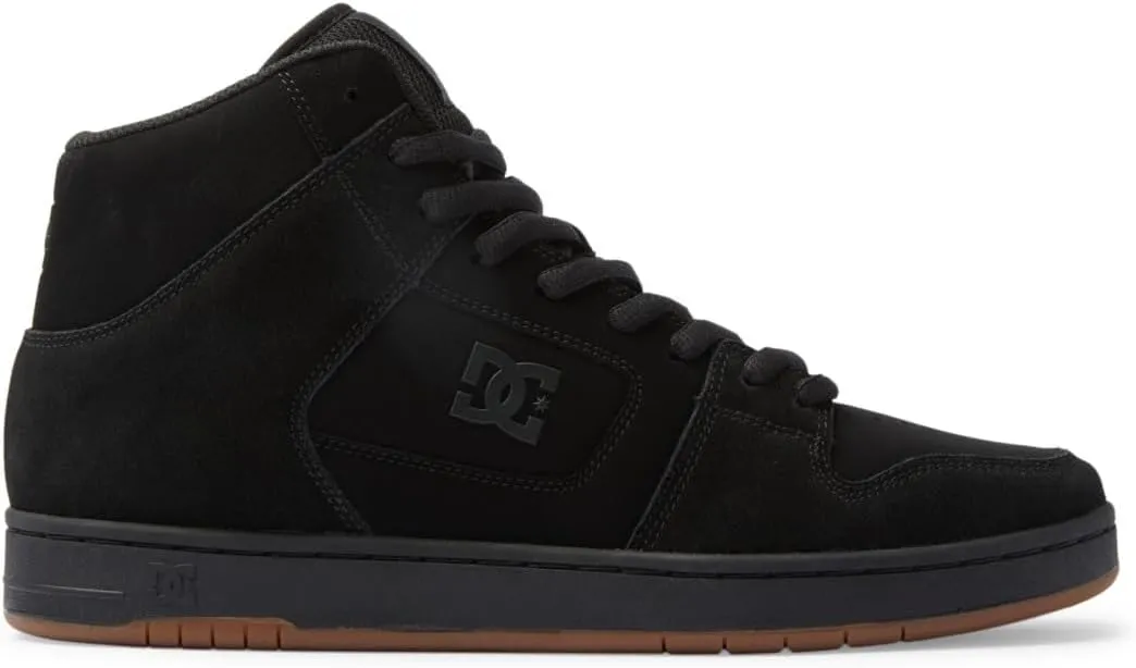 DC Men's Manteca 4 Hi High Top Casual Skate Shoe Sneaker, Black/Black/Gum, 3.5