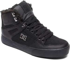 DC Men's Pure HIGH-TOP WC WNT Skate Shoe, Black/Black/Black, 13