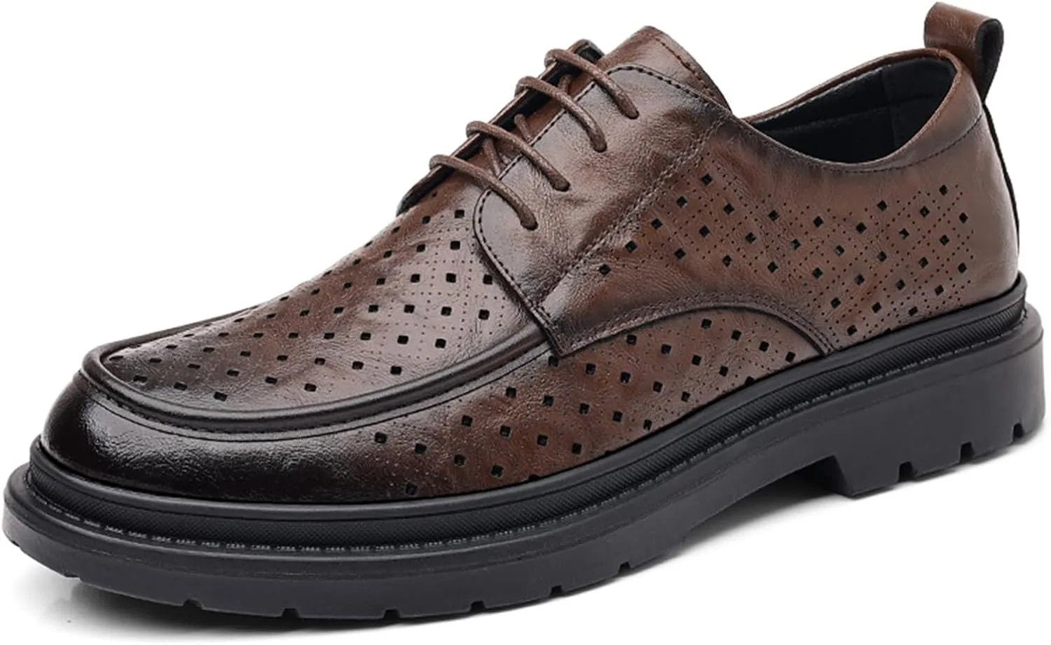 Dress Shoes for Men Lightweight Breathable Lace Up Wedding Shoes Casual Modern Business Formal Oxfords Shoes Classic Modern Formal Leather Shoes Loafers