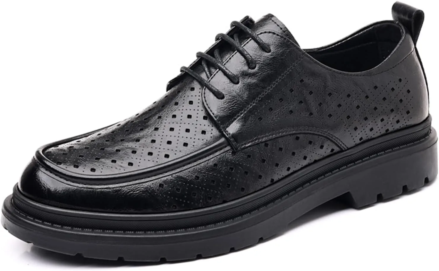 Dress Shoes for Men Lightweight Breathable Lace Up Wedding Shoes Casual Modern Business Formal Oxfords Shoes Classic Modern Formal Leather Shoes Loafers