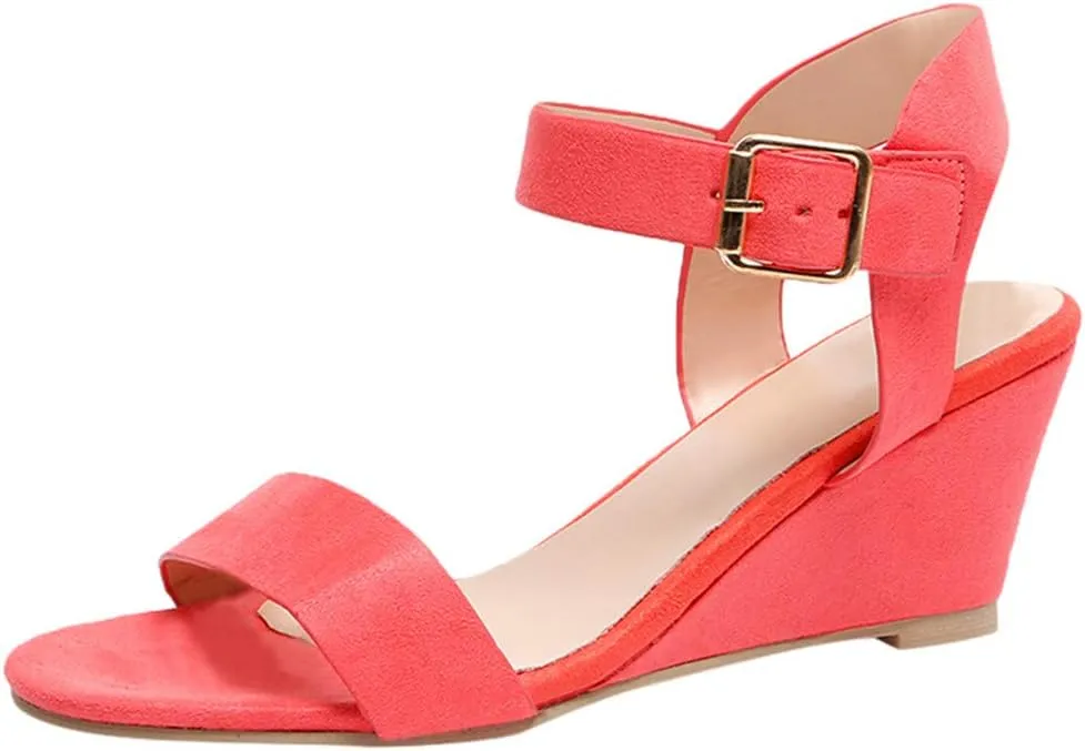Eduavar Orthopedic Sandals for Women, Womens Sandals Orthopedic Sandals Dressy Open Toe Low Heel Sandals with Ankle Strap