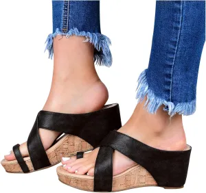 Eduavar Sandals for Women Dressy Summer, Women's Sandals Dressy Summer Beach Sandals Lace Trim Ring Toe Floral Flat Sandals