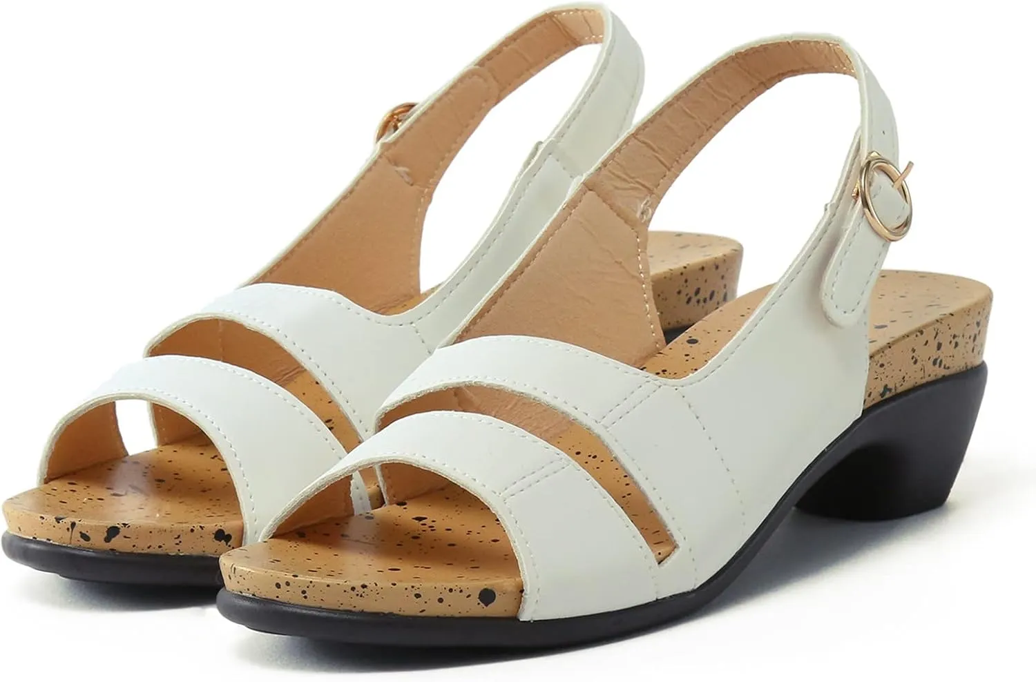 Eduavar Sandals Women Dressy Summer, Women's Sandals Wedge Sandals Ultra-Comfy Breathable Sandals Orthotic Sandals Women