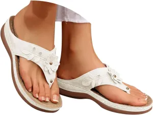 Eduavar Wedge Sandals for Women, Wedge Sandals for Women Comfy Platform Sandals Open Toe Slippers Treavl Sandals