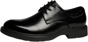 Fashion Breathable Pointed Toe Business Wedding Work Oxford Formal Shoes Men's Lace Up Oxfords Dress Shoes Faux Leather Tuxedo Comfortable Formal Shoes