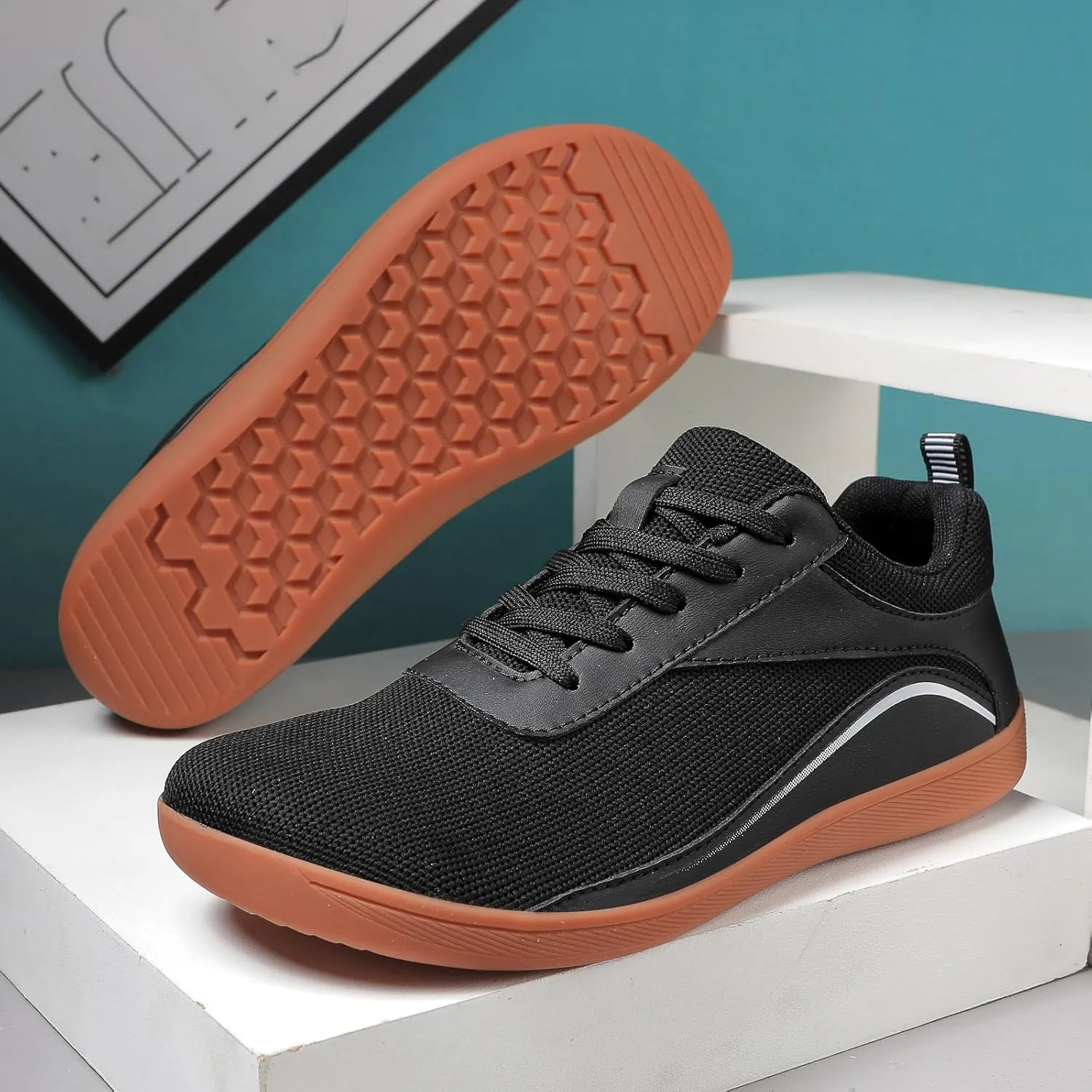 Fashion Sport Shoes for Men Breathable and Light Outdoor Comfy Walking Shoe Men's Lightweight Cushion Sneakers