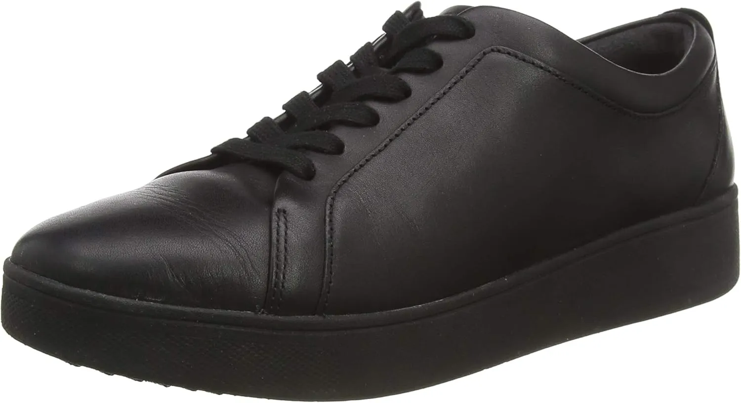 Fitflop Women's Venus Tennis Sneaker-Leather Trainers, Black (All Black 090), 6 UK (39 EU)
