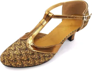 Flapper Shoes for Women 1920s Dance Shoes Vintage Ballroom Salsa Latin Wedding Party Dancing Heels