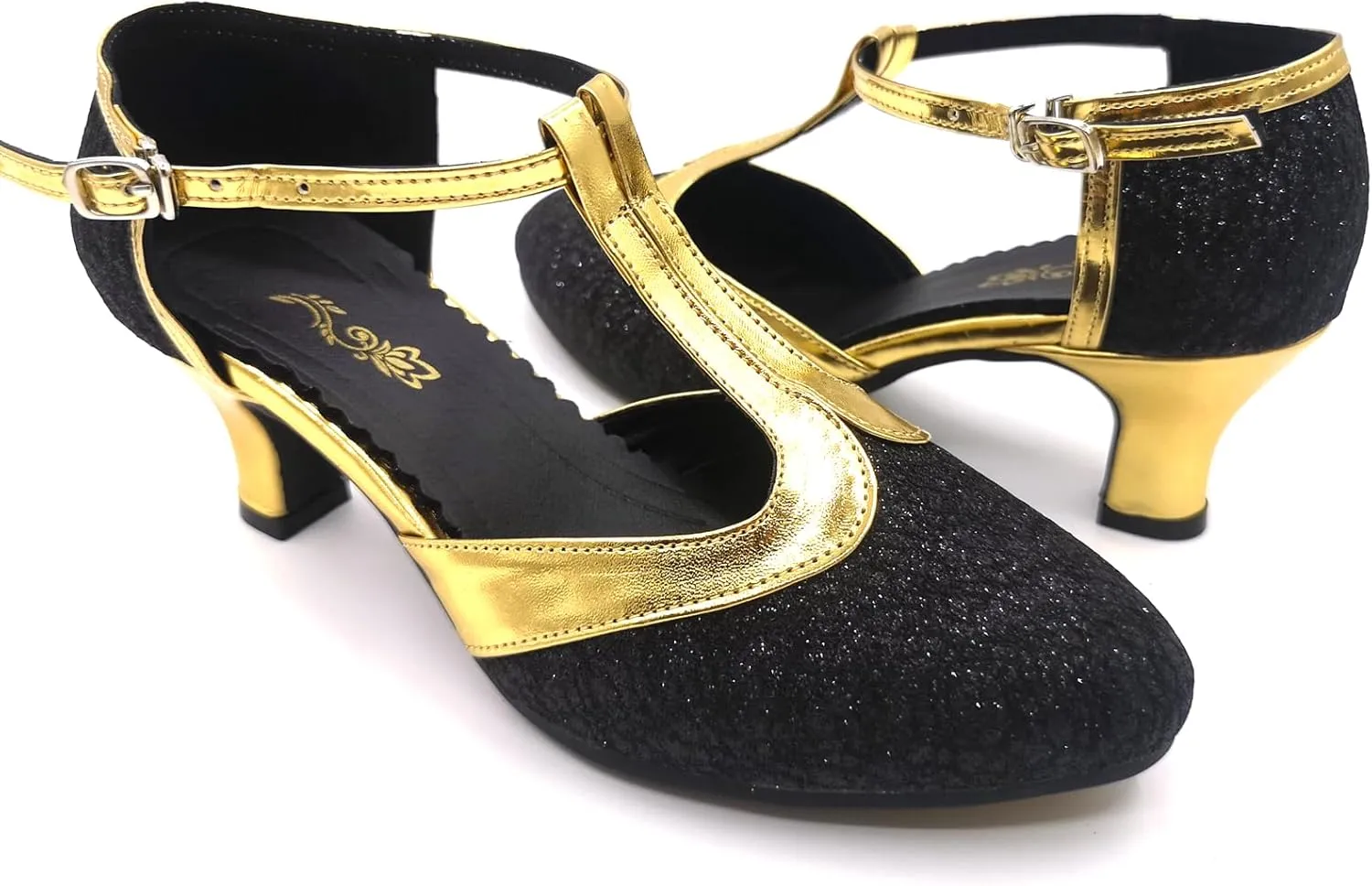 Flapper Shoes for Women 1920s Dance Shoes Vintage Ballroom Salsa Latin Wedding Party Dancing Heels