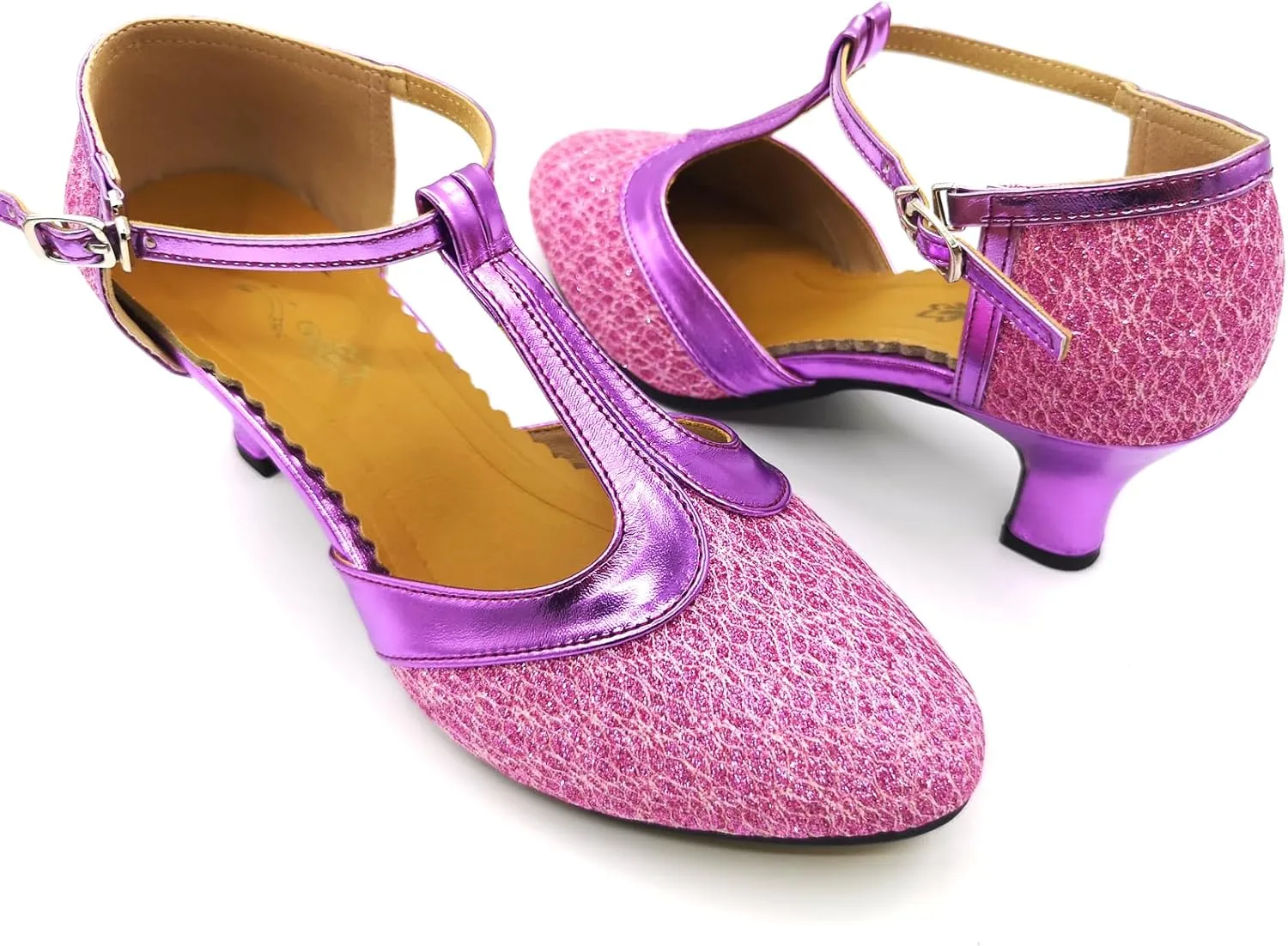 Flapper Shoes for Women 1920s Dance Shoes Vintage Ballroom Salsa Latin Wedding Party Dancing Heels