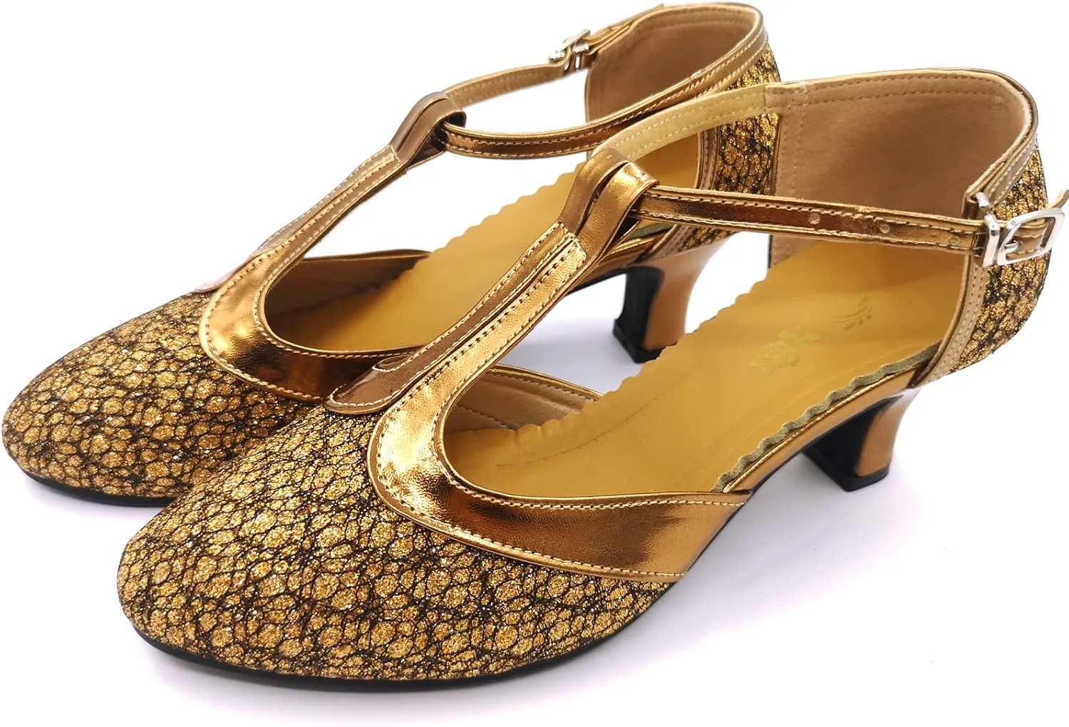 Flapper Shoes for Women 1920s Dance Shoes Vintage Ballroom Salsa Latin Wedding Party Dancing Heels