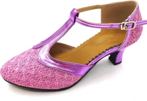 Flapper Shoes for Women 1920s Dance Shoes Vintage Ballroom Salsa Latin Wedding Party Dancing Heels