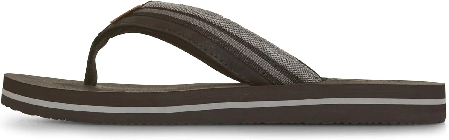 Floopi Flip Flops for Men Premium Canvas Men Beach Sandals With Dotted Texture Footbed Comfort Fit Sandals with Indoor & Outdoor Anti Skid Soles