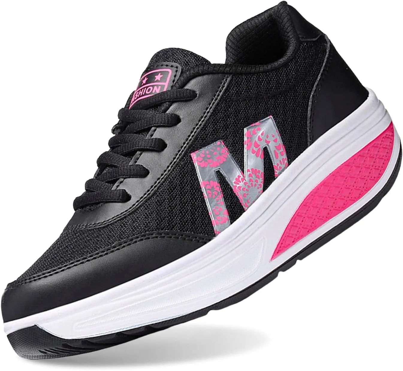 Flying Weaving Sneakers Women 2023 Fall and Winter New Korean Fashion Round Head Lace Up Casual Shoes Thick Bottom Running Shoes Women Walking