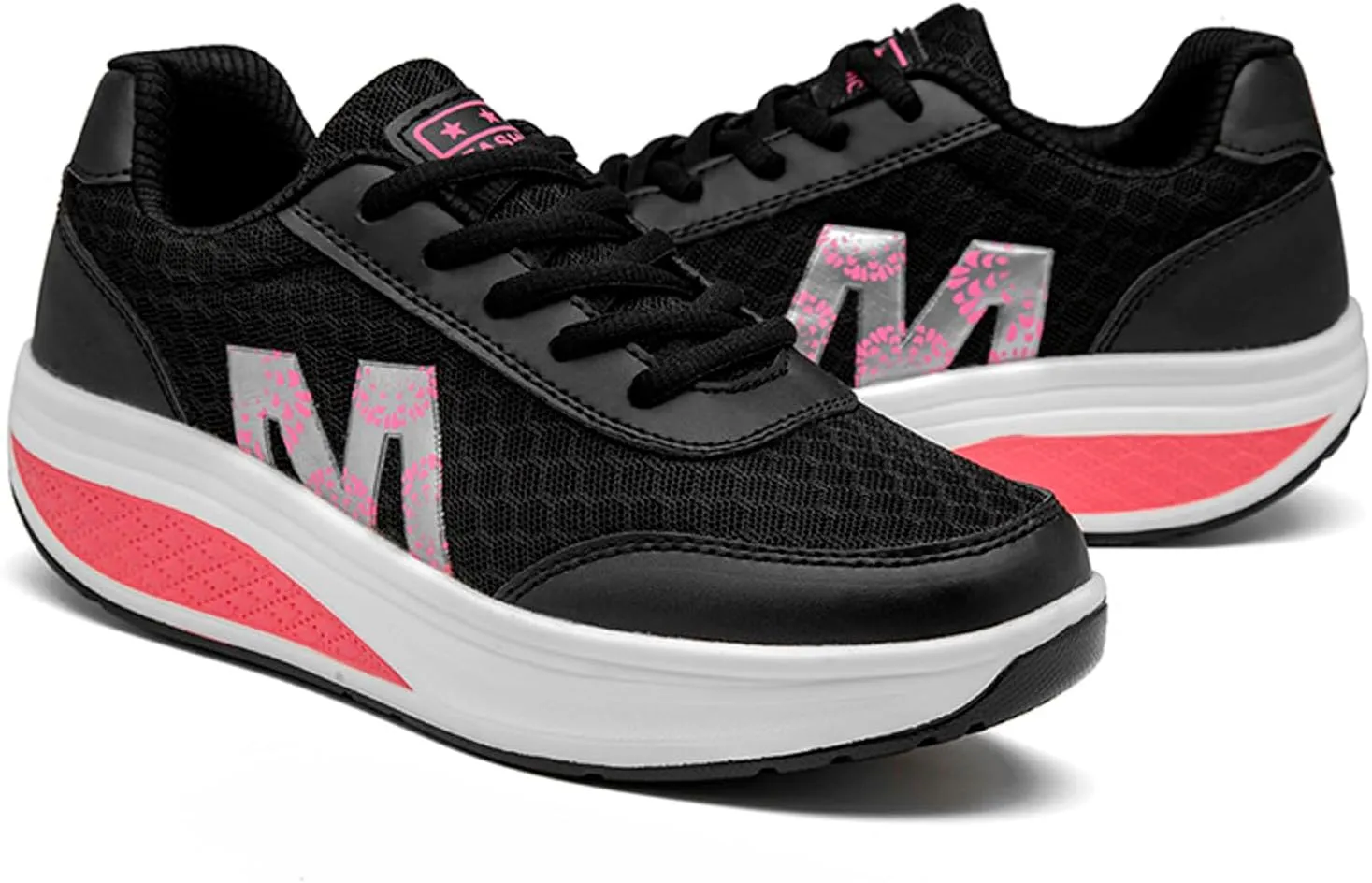 Flying Weaving Sneakers Women 2023 Fall and Winter New Korean Fashion Round Head Lace Up Casual Shoes Thick Bottom Running Shoes Women Walking