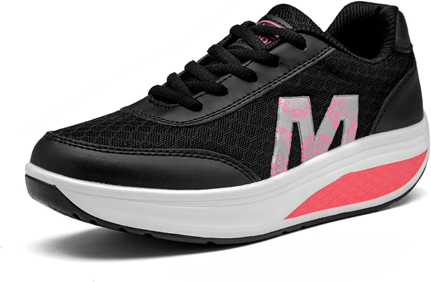 Flying Weaving Sneakers Women 2023 Fall and Winter New Korean Fashion Round Head Lace Up Casual Shoes Thick Bottom Running Shoes Women Walking