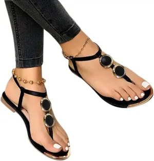 Gibobby Flip Flops for Women Casual Summer Women's Sandals Flat Open-Toe Beach Sandal Flip Flop Comfy Shoes