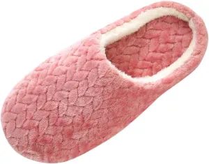 Gibobby Fuzzy Slippers fpr Women Comfy Fleece House Slippers with Memory Foam, Slip-on House Shoes for Indoor Outdoor