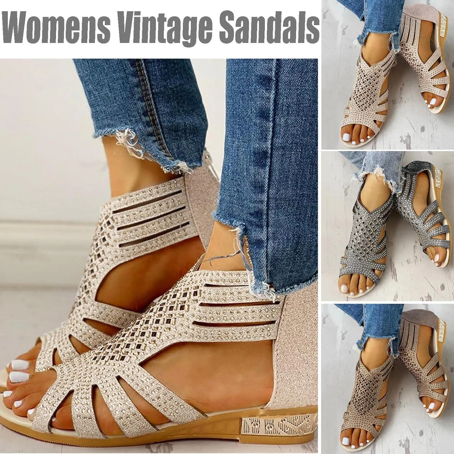 Gibobby Gladiator Sandals for Women Thong Sandals Flip Flop Dressy Summer Flat Travel Bohemian Roman Beach Open Toe Shoes