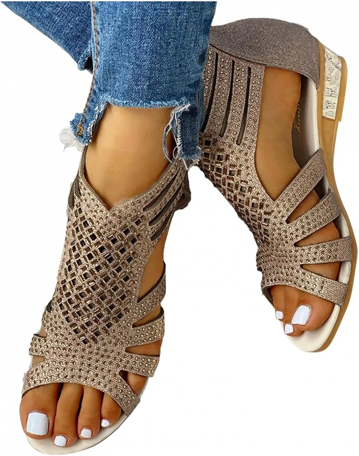 Gibobby Gladiator Sandals for Women Thong Sandals Flip Flop Dressy Summer Flat Travel Bohemian Roman Beach Open Toe Shoes