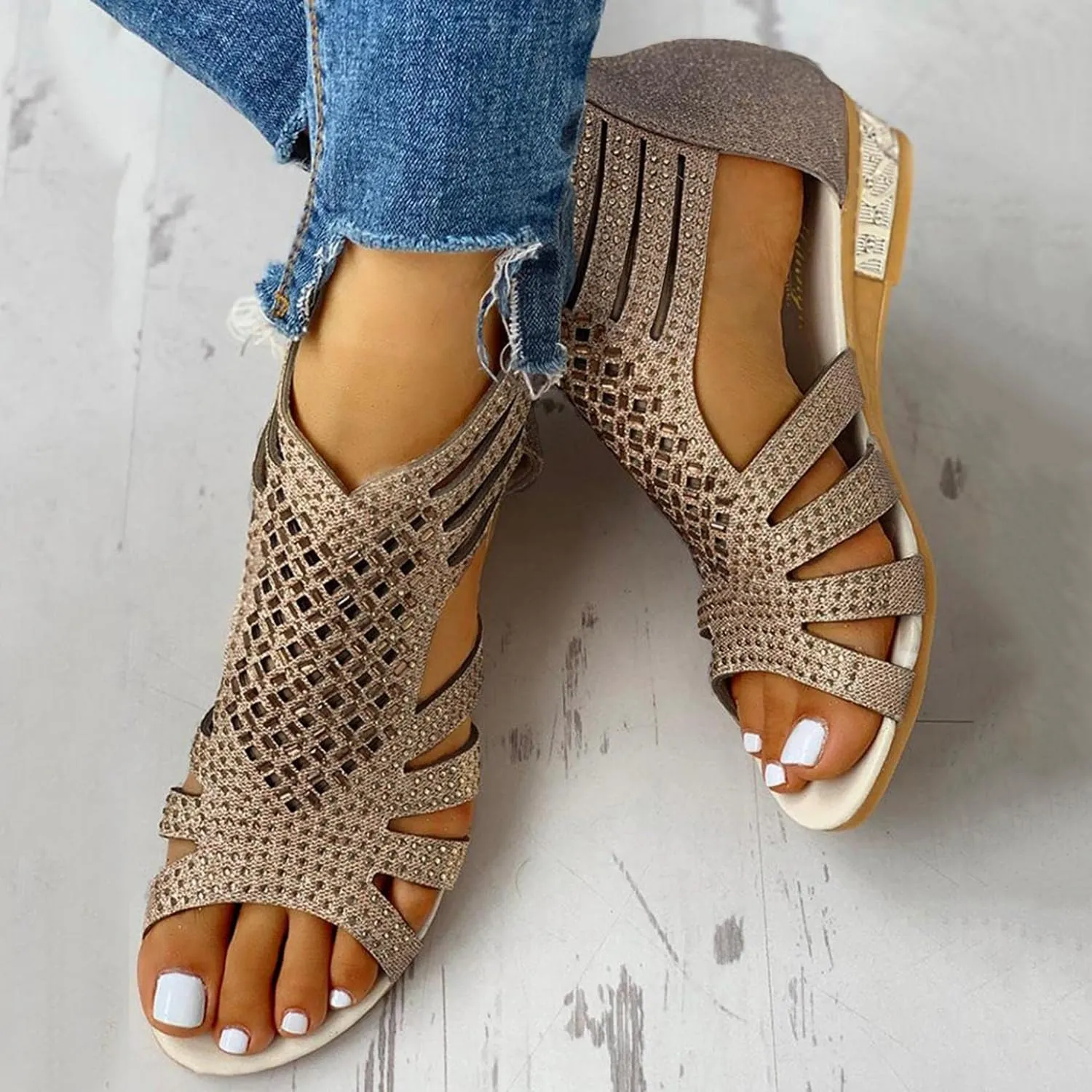 Gibobby Gladiator Sandals for Women Thong Sandals Flip Flop Dressy Summer Flat Travel Bohemian Roman Beach Open Toe Shoes