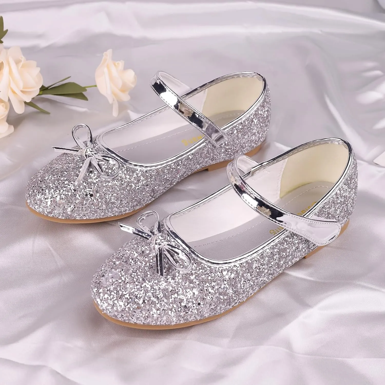 Girls Dress Mary Jane Ballet Flats Low Heels Princess Shoes