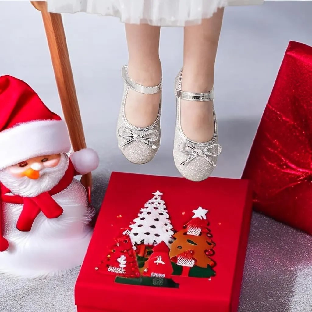Girls Dress Mary Jane Ballet Flats Low Heels Princess Shoes