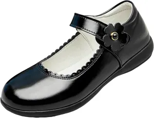 Girls Dress Shoes Mary Jane Double Straps High Heel Wedding Party for Little/Big Kids Sneakers for Girls Size 1 Sneakers