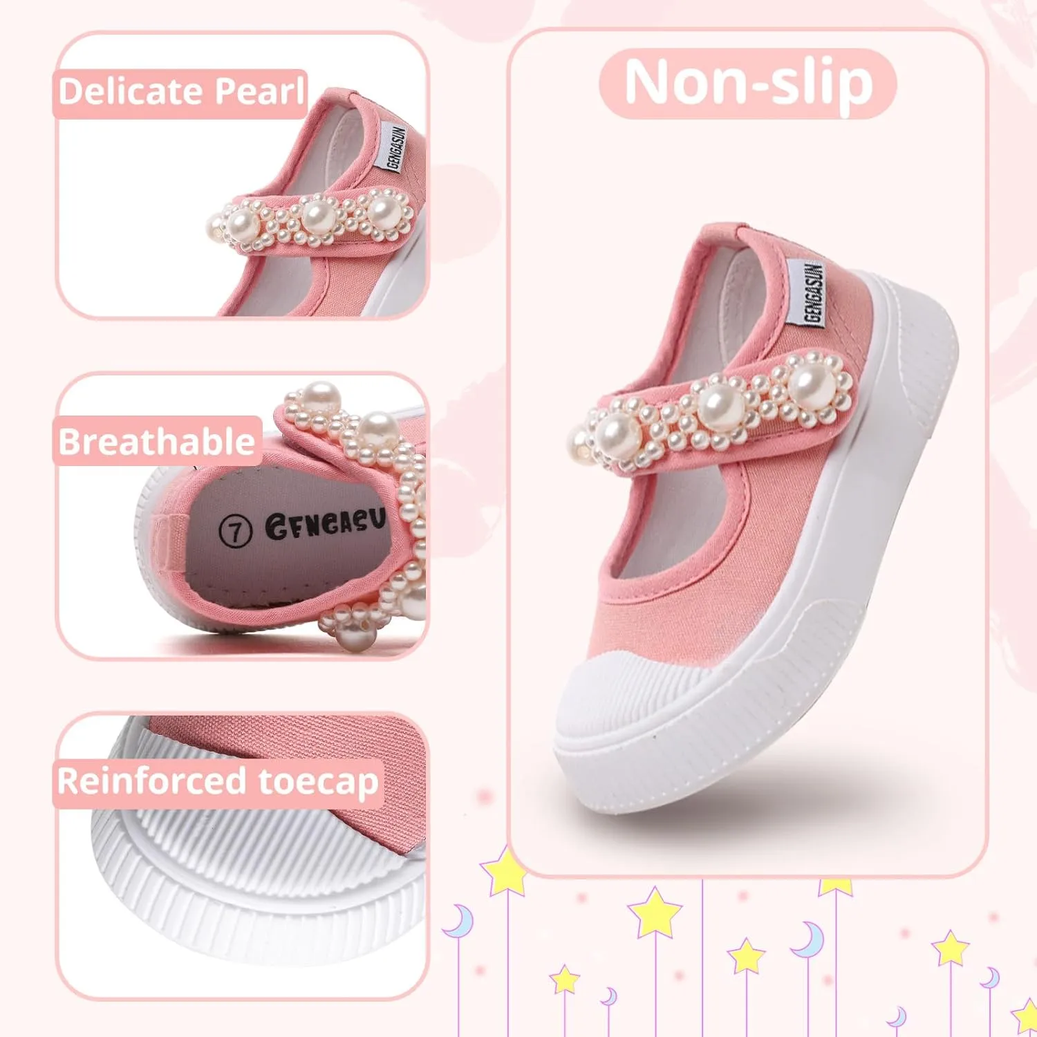 Girls Sneakers Kids High Top Casual Canvas Shoes with Hook & Loop Closure Gradient Color Pinky Heart