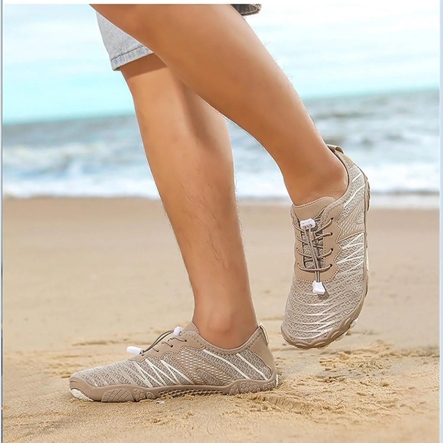 Grounded Footwear Shoes Women Men Non-Slip Healthy Pro Barefoot Shoe Quick-Dry Aqua Shoes Unisex Ortho Stretch Cushion Sneakers Breathable Walking Sneakers with Non-Slip Sole & Wide Toe Box
