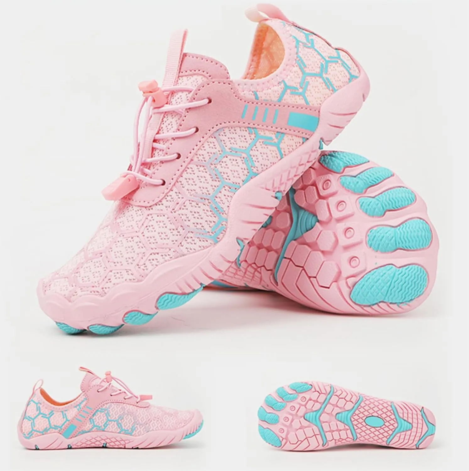 Grounding Shoes for Women Men Non-Slip Quick Dry Barefoot Shoes Unisex Wide Toe Athletic Outdoor Hiking Footwear Lightweight Beach Swim Aqua Pool Sneaker