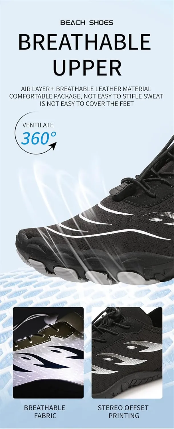 Grounding Shoes for Women Wide Toe Hike Barefoot Water Shoes Men Pro-Healthy & Non-Slip Quick Dry Footwear Lightweight Breathable Running Walking Sneakers Unisex