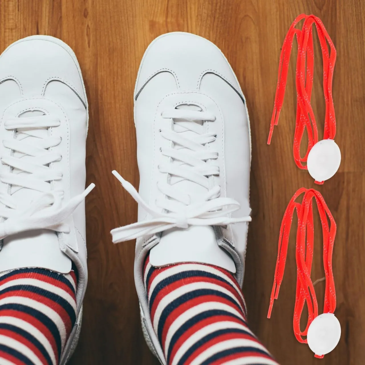 HANABASS 1 Pair Light up Shoelaces LED Shoelaces Luminous Shoe Laces Light up Shoestrings Flashing Shoelaces LED