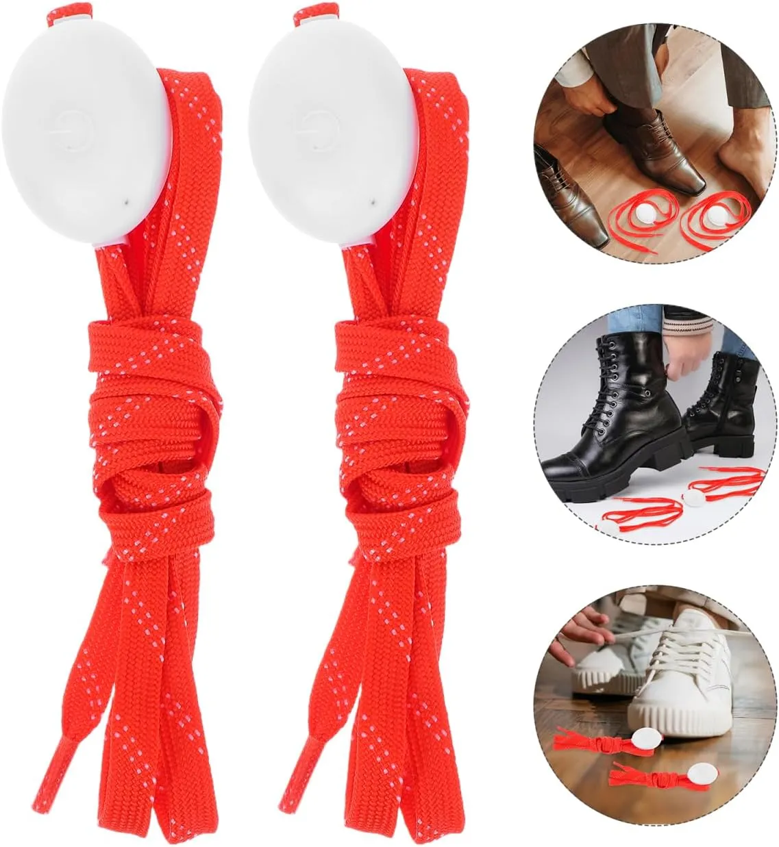 HANABASS 1 Pair Light up Shoelaces LED Shoelaces Luminous Shoe Laces Light up Shoestrings Flashing Shoelaces LED