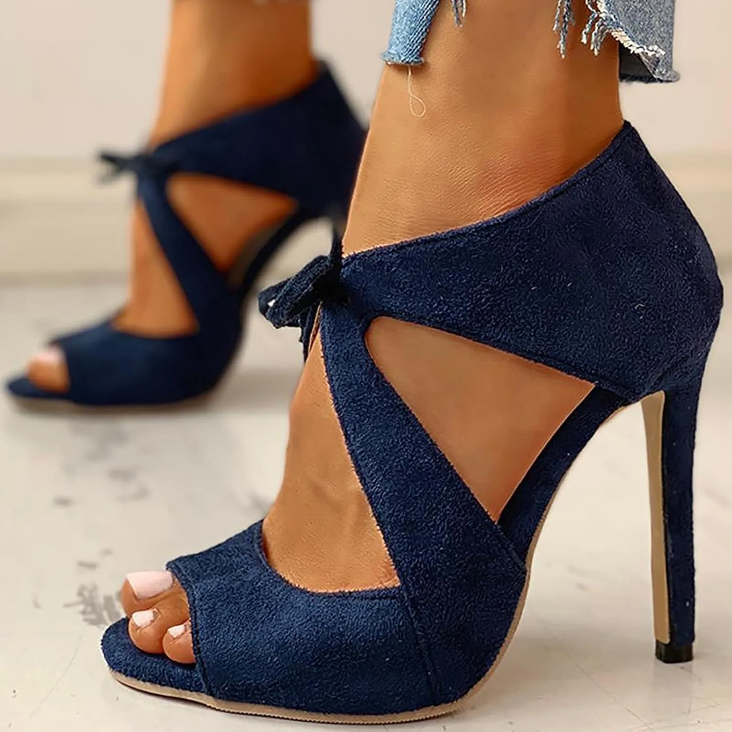High Heels for Women Ankle Strap Platform Stiletto Heels Open Toe High Heel Sandals Buckle Party Dance Dressy Shoes