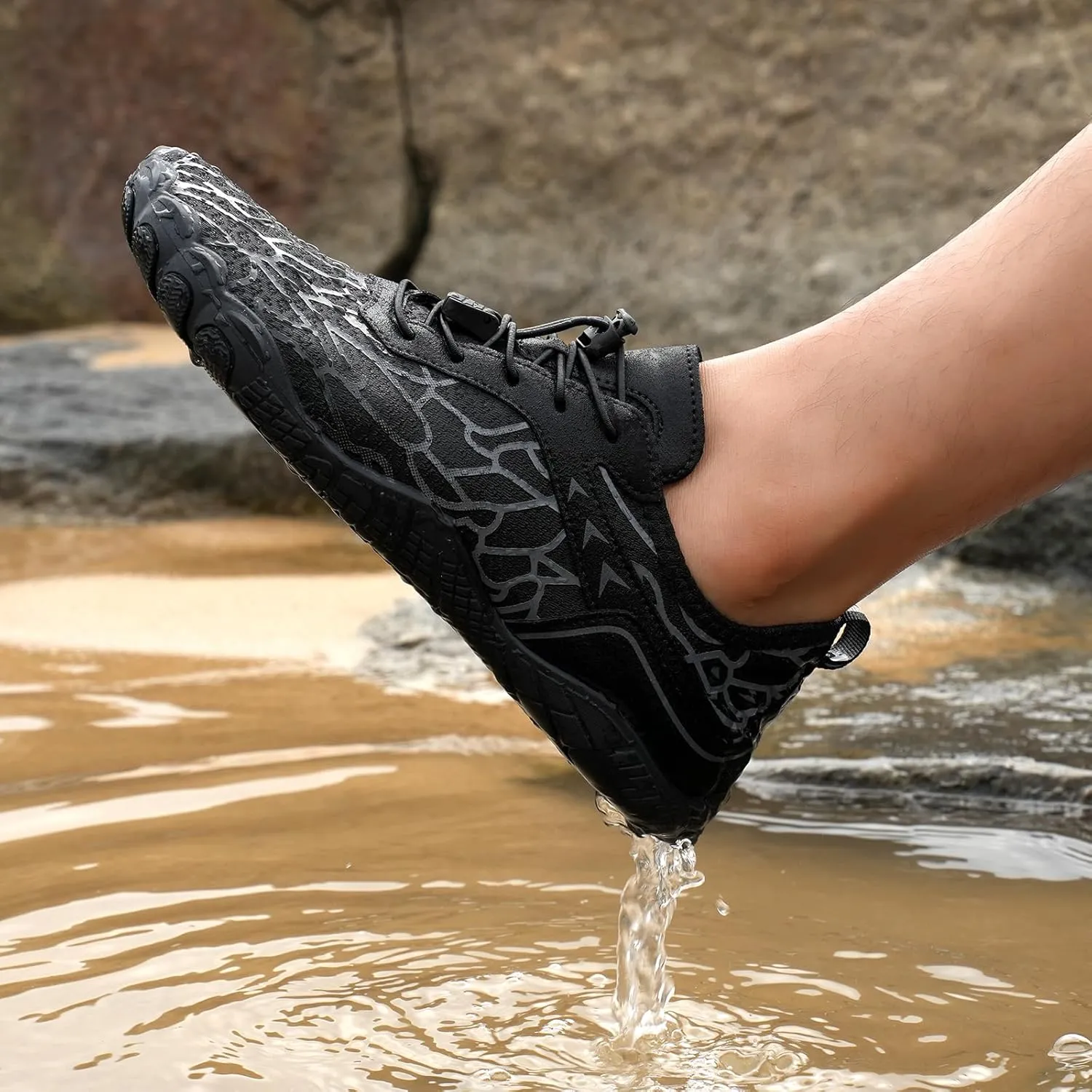 Hike Barefoot Footwear Womens Mens,Non-Slip Outdoor Unisex Lightweight Pro Barefoot Shoes Outdoor Healthy Wide Toe Box Shoes Hiking Breathable Quick Dry Trail Running Shoe