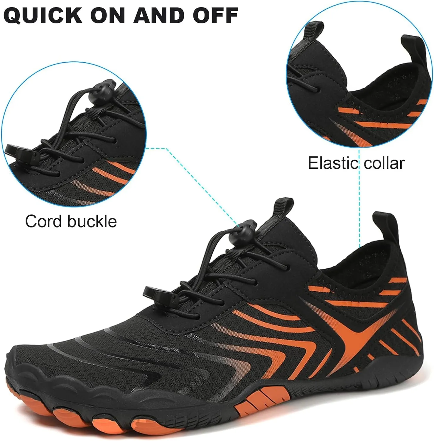 Hike Barefoot Shoes Women Men Pro Barefoot Shoes Healthy & Non-Slip Lightweight Breathable Sneakers Unisex Quick Dry Zero Drop Trail Running Shoe with Wide Toe Box Sneakers
