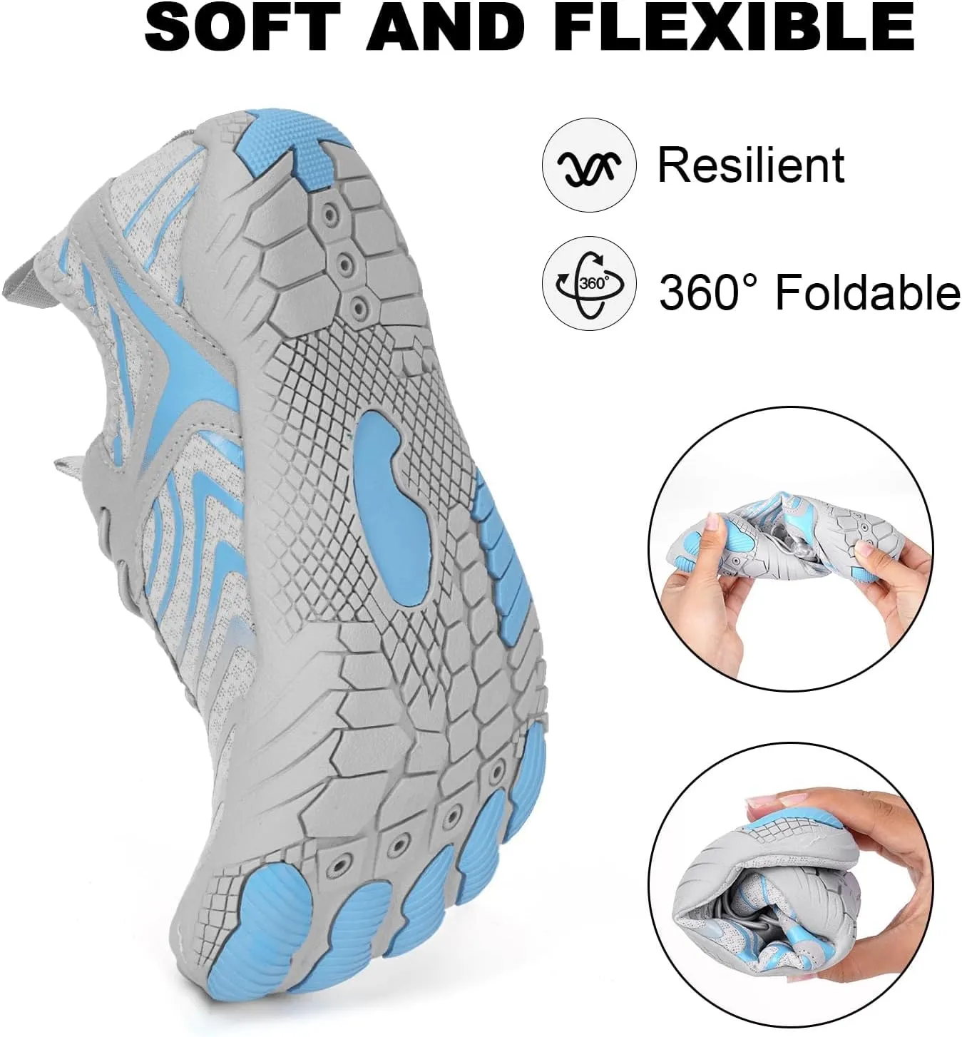 Hike Barefoot Shoes Women Men Pro Barefoot Shoes Healthy & Non-Slip Lightweight Breathable Sneakers Unisex Quick Dry Zero Drop Trail Running Shoe with Wide Toe Box Sneakers