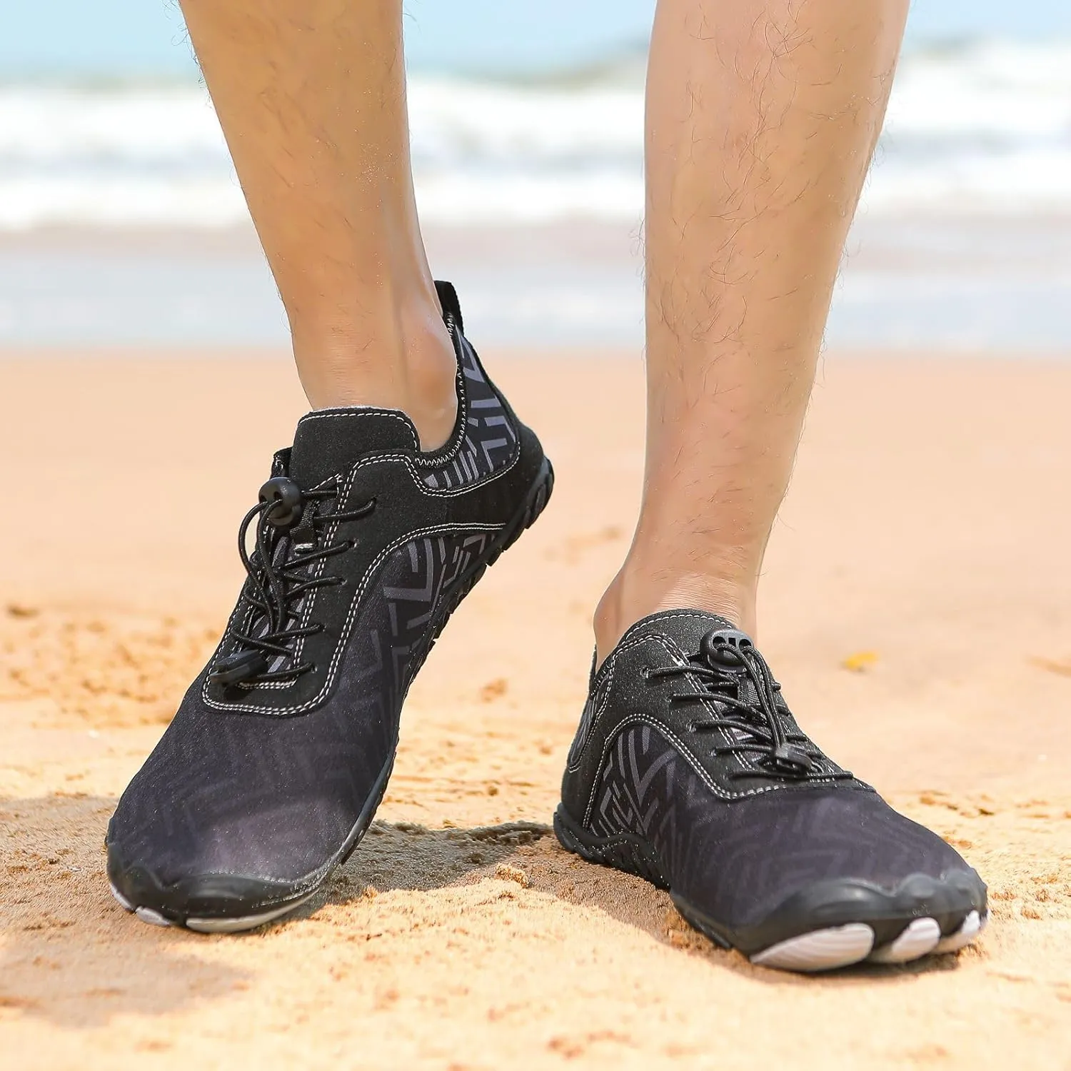 Hike Barefoot Shoes Womens Mens Anti-Slip Grounded Footwear Unisex Quick-Dry Wide Toe Box Healthy Breathable Sneaker Beach Pool Aqua Swim Surf Walking Hiking Shoes